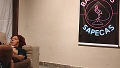 Creampie fills tight wet pussy moaning swollen lips