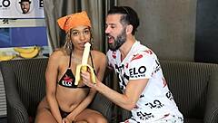 Sexy babe addis plays rock paper scissors in casting interview