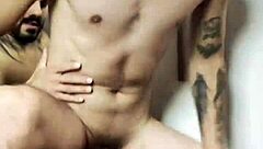 paulista drags carioca home for ass licking and cum tease