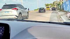 Stranger Fingers Wet Pussy to Beach Car Orgasm