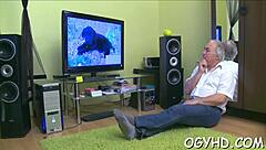 Old Fart Licks Young Pink Vagina Hard