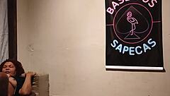 Creampie fills tight wet pussy moaning swollen lips