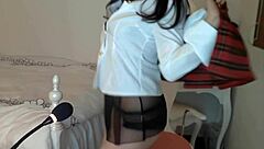 Park Nima Strips School Uniform HD Tease