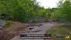 Suggestive Sexy Russian Teen Cheats Horny Outdoor Pickup Fuck With Stranger Watching Tight Pussy