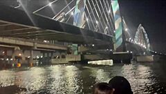 wife cheats beachside doggystyle cumshot on husband's friend