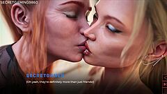 Curvy bimbo milf bangs busty friend as guy watches