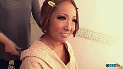 her pretty face twisted as young pussy swells from rough pounding