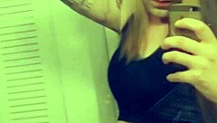 hot tranny gropes her throbbing clitty in satin