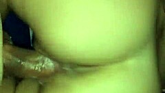 Girlfriend milks cumshot on ass creampie