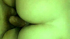 Girlfriend milks cumshot on ass creampie