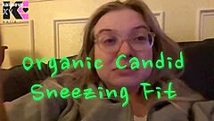 bold hidden cam catches organic sneezing fit in candid fetish moment