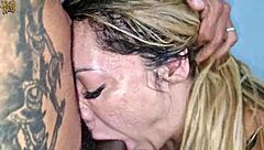 hot mature milf pussy creampied deep by young big cock stud