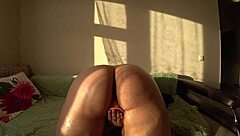 plump milf bathes seductively with toys shaking big pawg ass doggystyle