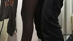 husband rips wife's miniskirt for rough pussy pounding