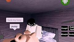 big tits babe rides monster cock in roblox sex frenzy