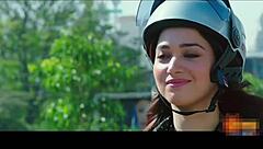 tamanna flaunts legs in shorts