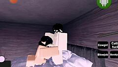 big tits babe rides monster cock in roblox sex frenzy