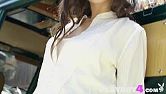 Beautiful Milf Uma Jolie Feels Passion Posing Perfect Ass in Camper