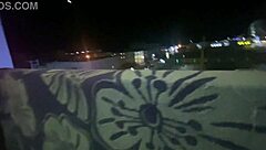 wife sneaks hotel balcony blowjob from stranger