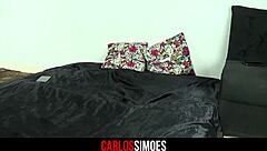 Beautiful Brazilian brunette cutie orgasms sideways with boyfriend in amateur sex