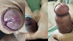 Best Cumshots Jerking Small Foreskin Cock