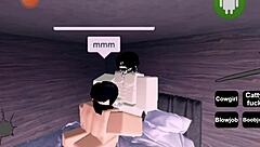 big tits babe rides monster cock in roblox sex frenzy