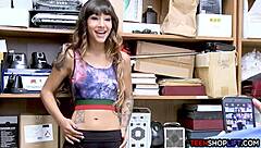 as a young latina thief i deepthroat security to escape