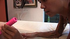 blonde and brunette babes lick shaved pussies intimately