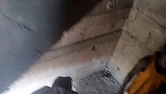 neighbor's bricklayer rams my wet shaved pussy rough