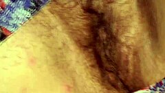 Hairy Chubby Mature Flashes Pussy In Park