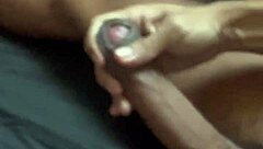 jerking my massive brazilian monster cock feels so intense