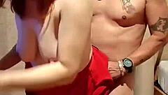 I couldn't resist my sexy teacher's short red dress pussy flash and fucked her wildly