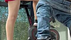 hidden cam argentine hottie sucks cock gym sneaky latina fitness spy