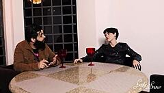 skinny teen licks monster cock deepthroat hairy pussy