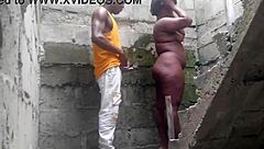 neighbor's bricklayer rams my wet shaved pussy rough