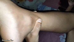 Hairy pussy craves more than boyfriend's tiny cock quickie