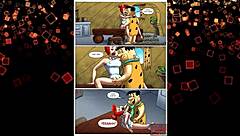 Flinstones romp around the kitchen