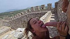 Fucking in European Tourist Castle