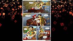 Flinstones romp around the kitchen