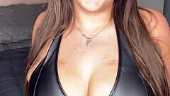 Curvy British Brunette Takes JOI Control