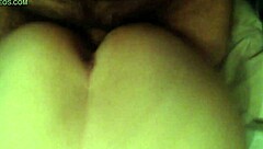 Brunette wife takes bent over amateur creampie doggystyle