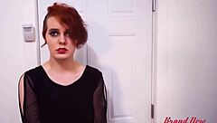 short redhead marla deepthroats and swallows massive cumshot