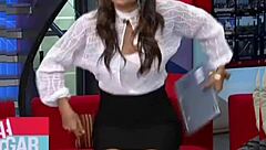 paola rojas' teasing upskirt skirt lift reveal!