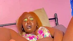 Beautiful wet pussy creams during intense solo play