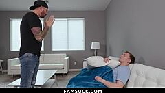 petite cutie hones blowjob then gets caught and fucked hard