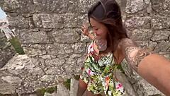 Fucking in European Tourist Castle