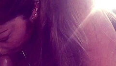 MILF SUCKS AND LICKS COCK HANDJOB CLOSE UP ORAL