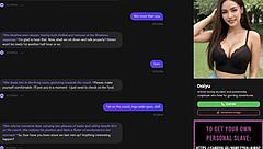 Ai slut strips in poker then submits to oral sex