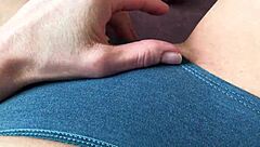 Slime Drenches Panties as Big Clit Pussy Squirts Loud Orgasm Moans