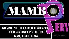 brazilian perfect ass double penetrated by monster cocks